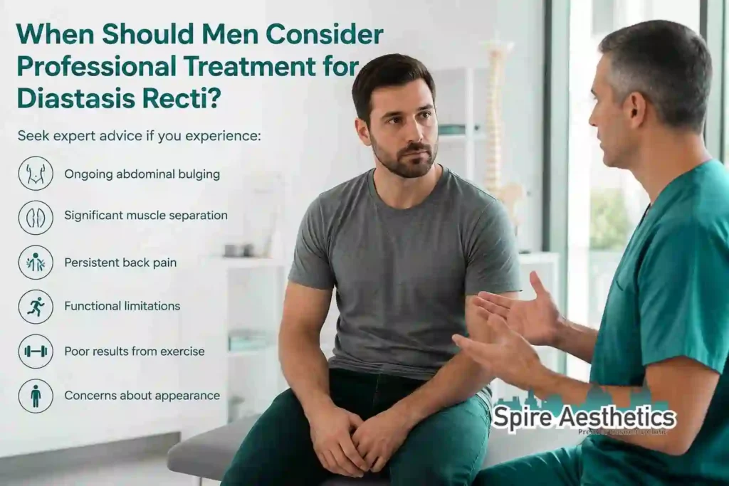 When Should Men Consider Professional Treatment for Diastasis Recti Malmesbury?